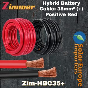 Zimmer: Hybrid Battery Cable: 35mm² (+) Positive (Red) (PER METER) (Zim-HBC35+)
